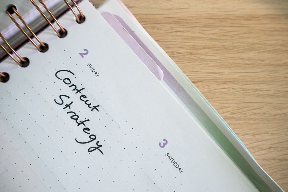 A day planner open on a desk, used for booking schedules