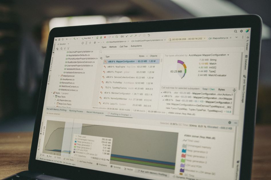 A laptop screen showing a data analysis software interface