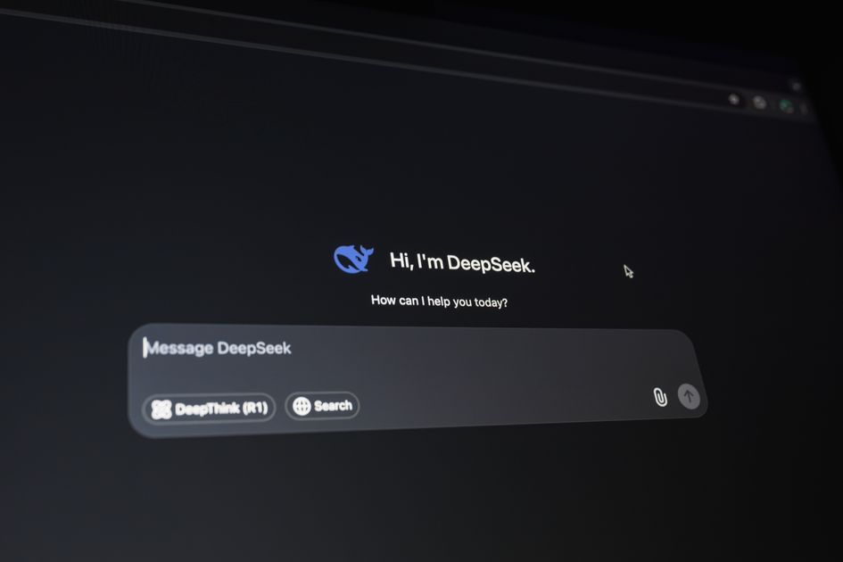 A digital assistant interface glowing on a dark screen