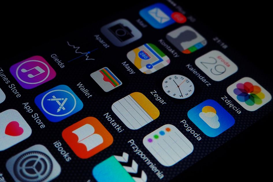 A smartphone displaying various apps on the home screen
